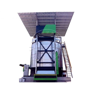 Macchina di miscelazione del compost Turner Pottino di fermentazione completamente automatico per fertilizzanti organici