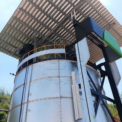 Pot di fermentazione del letame di mucca completamente automatico a 380 V di grande capacità per fertilizzanti organici