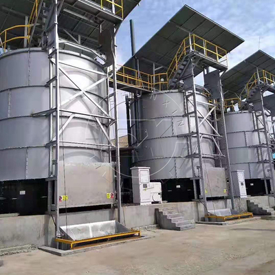 Pot di fermentazione del letame di mucca completamente automatico a 380 V di grande capacità per fertilizzanti organici
