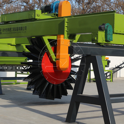 YSX Fermentazione del letame fertilizzante organico attrezzatura tipo ruota compost turner