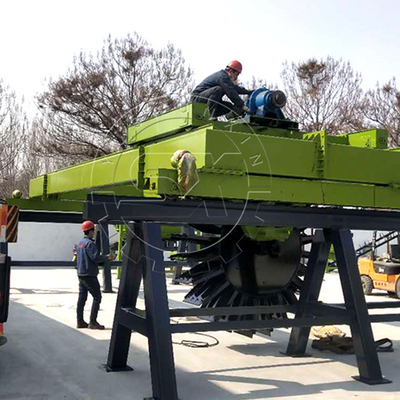YSX Fermentazione del letame fertilizzante organico attrezzatura tipo ruota compost turner