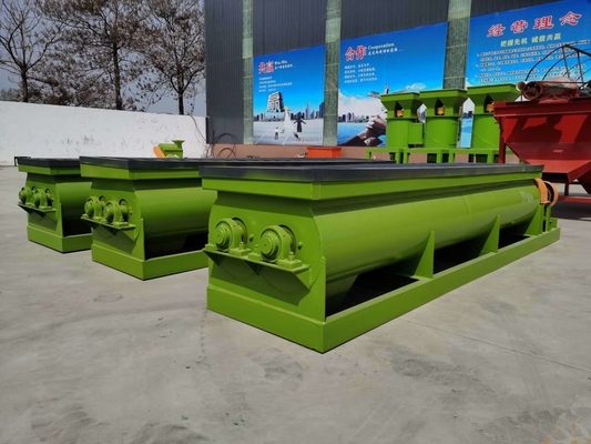 Miscelatore a doppio albero di produzione continua con miscelazione uniforme e scarico automatico