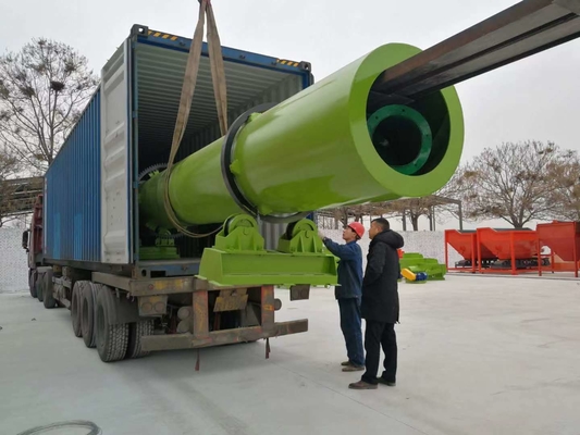 Macchina per l'essiccazione di letame di compost di grande capacità con ventola ad aria avanzata Peso 26000 KG