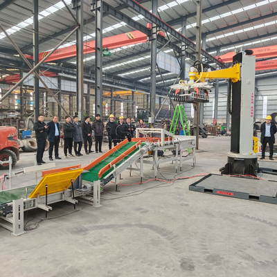 Linea di imballaggio semplificata pallettizzatore automatico per cartoni con materiale in acciaio inossidabile
