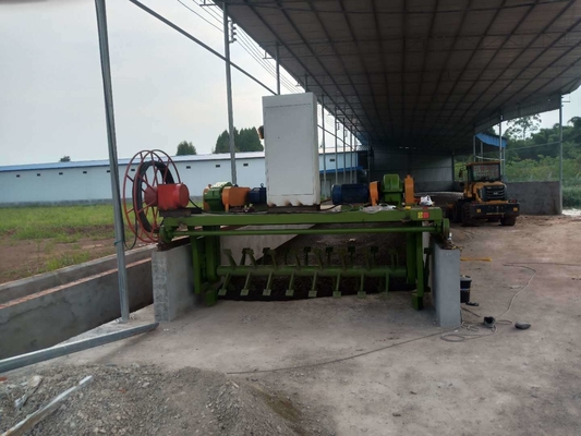 0.75kw Lifting Motor Trough Type Compost Composting Machine per la fermentazione rapida