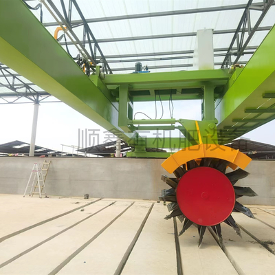 Tipo di ruota Trasformatore di compost Larghezza di lavoro 3-30m Attrezzatura di trasformazione di fertilizzanti per compost