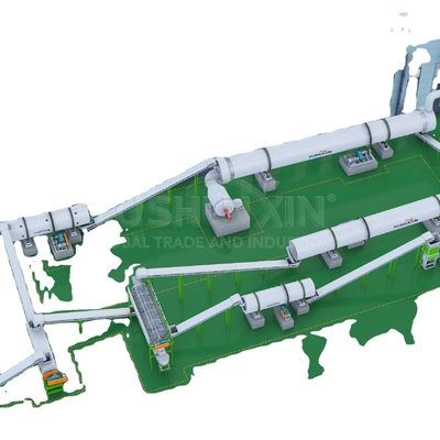 Asciugatrice a tamburo rotativo di nuova fabbricazione per biomassa proveniente da Yushunxin Peso KG 3000