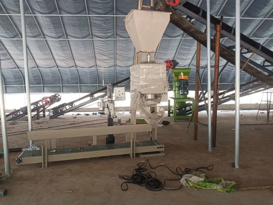 Linea di produzione di fertilizzanti con macchina di imballaggio completamente automatica e scala di imballaggio