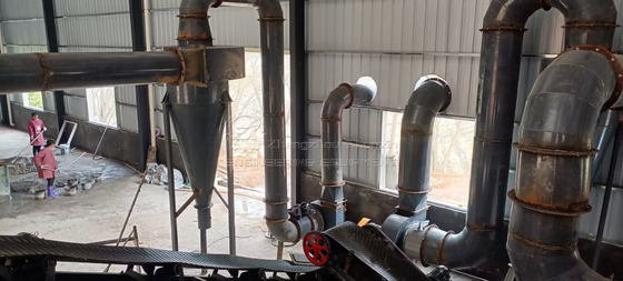 Asciugatrici a tamburo di grande capacità 1-20 t/h Produzione per l'essiccazione di cereali/fertilizzanti/pellet di biomassa