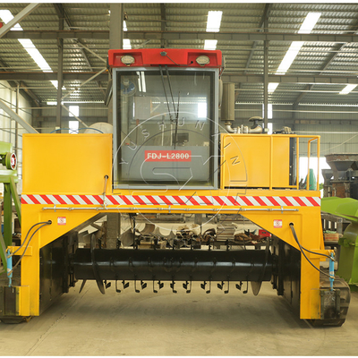 12000 KG YSX Popular Crawler Type Compost Turning Machine per la fermentazione del compostaggio