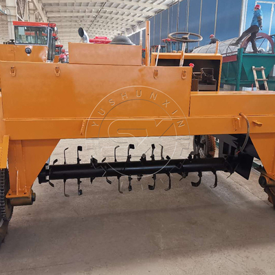 500-700m3/h Capacità Compost Turner Mixing Machine Soluzione per il compostaggio dei fertilizzanti