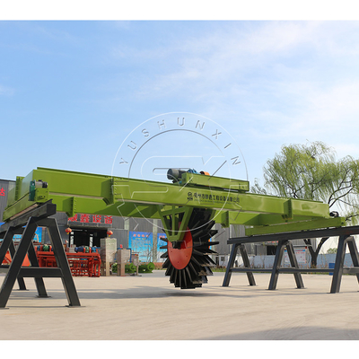 380v Voltage Wheel Driving Organic Fertilizer Compost Turner con ampia larghezza di lavoro