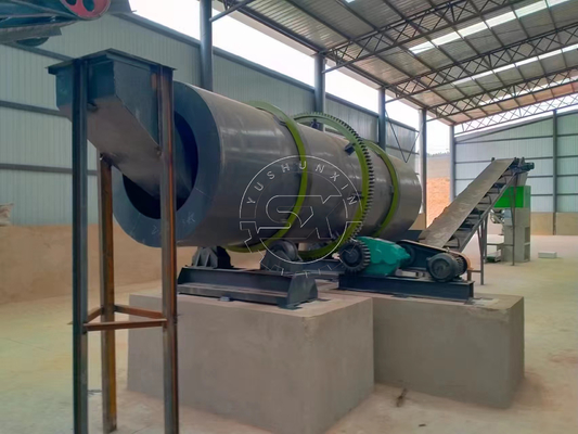 Potente 55kW Vermicompost Biohumus Fertilizer Pellet Production Line per il fertilizzante