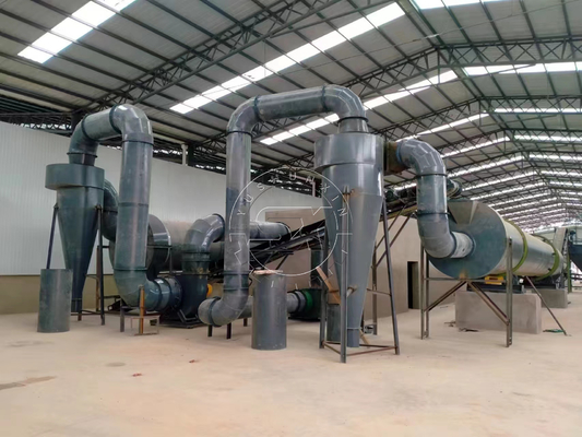 Potente 55kW Vermicompost Biohumus Fertilizer Pellet Production Line per il fertilizzante