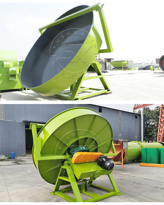 YSX Disc Pelletizer Fertilizer Granular Machine per 200-300 kg/h di produzione e granuli