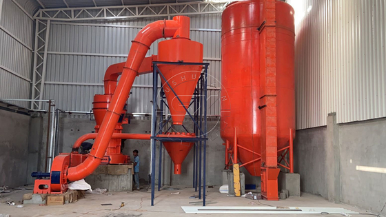 55kW Power Stone Powder Grinder Production Plant Line per la produzione di polvere di pietra facile